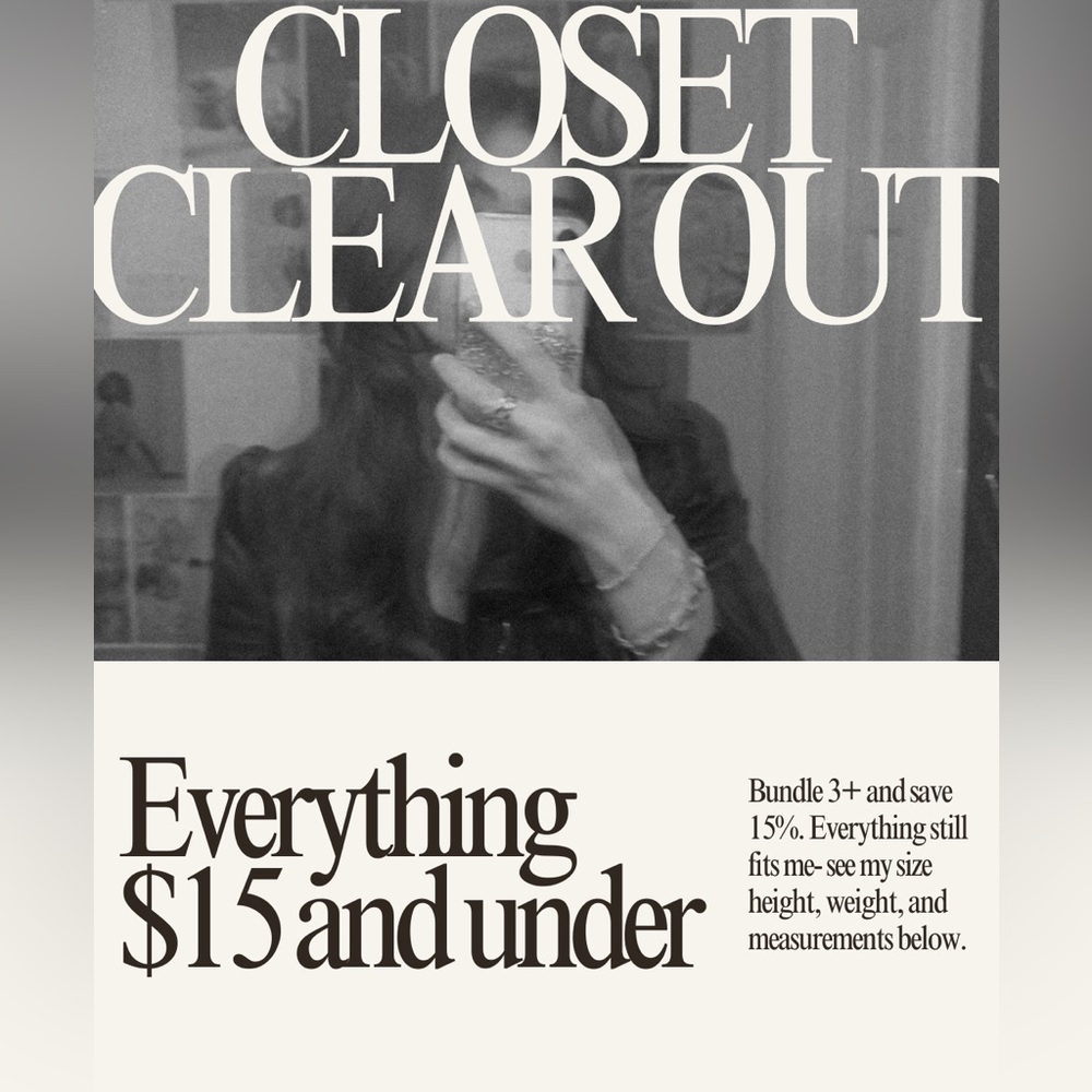 Moving sale!! See my size information below.